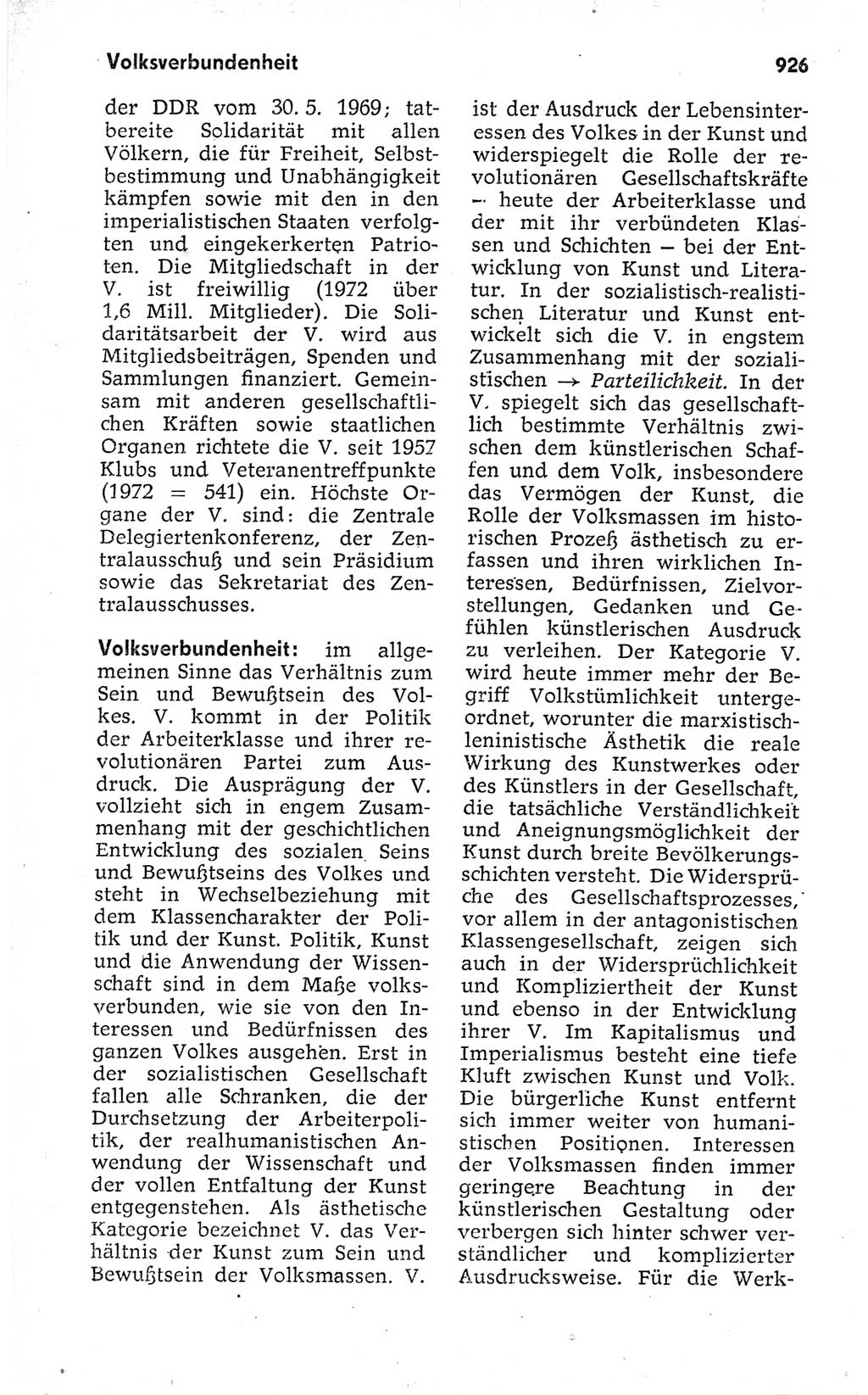 Kleines politisches Wörterbuch [Deutsche Demokratische Republik (DDR)] 1973, Seite 926 (Kl. pol. Wb. DDR 1973, S. 926)