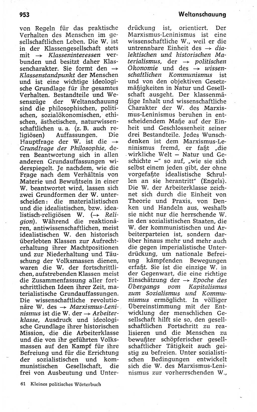Kleines politisches Wörterbuch [Deutsche Demokratische Republik (DDR)] 1973, Seite 953 (Kl. pol. Wb. DDR 1973, S. 953)