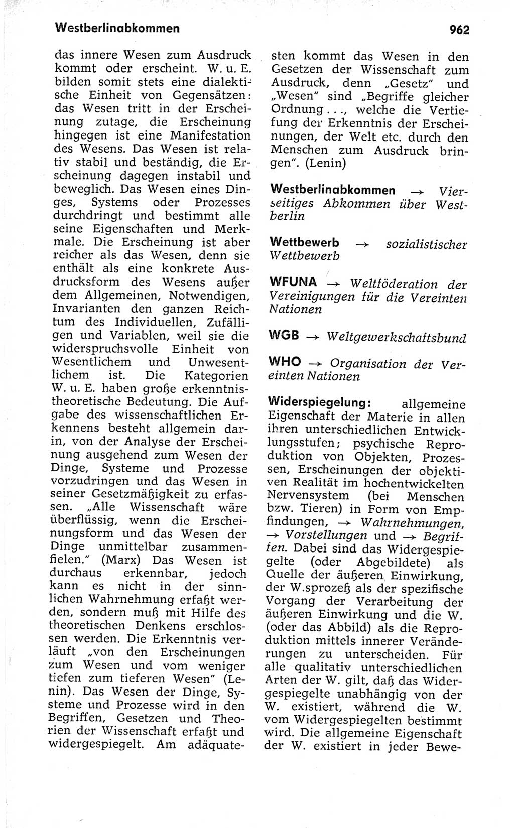Kleines politisches Wörterbuch [Deutsche Demokratische Republik (DDR)] 1973, Seite 962 (Kl. pol. Wb. DDR 1973, S. 962)