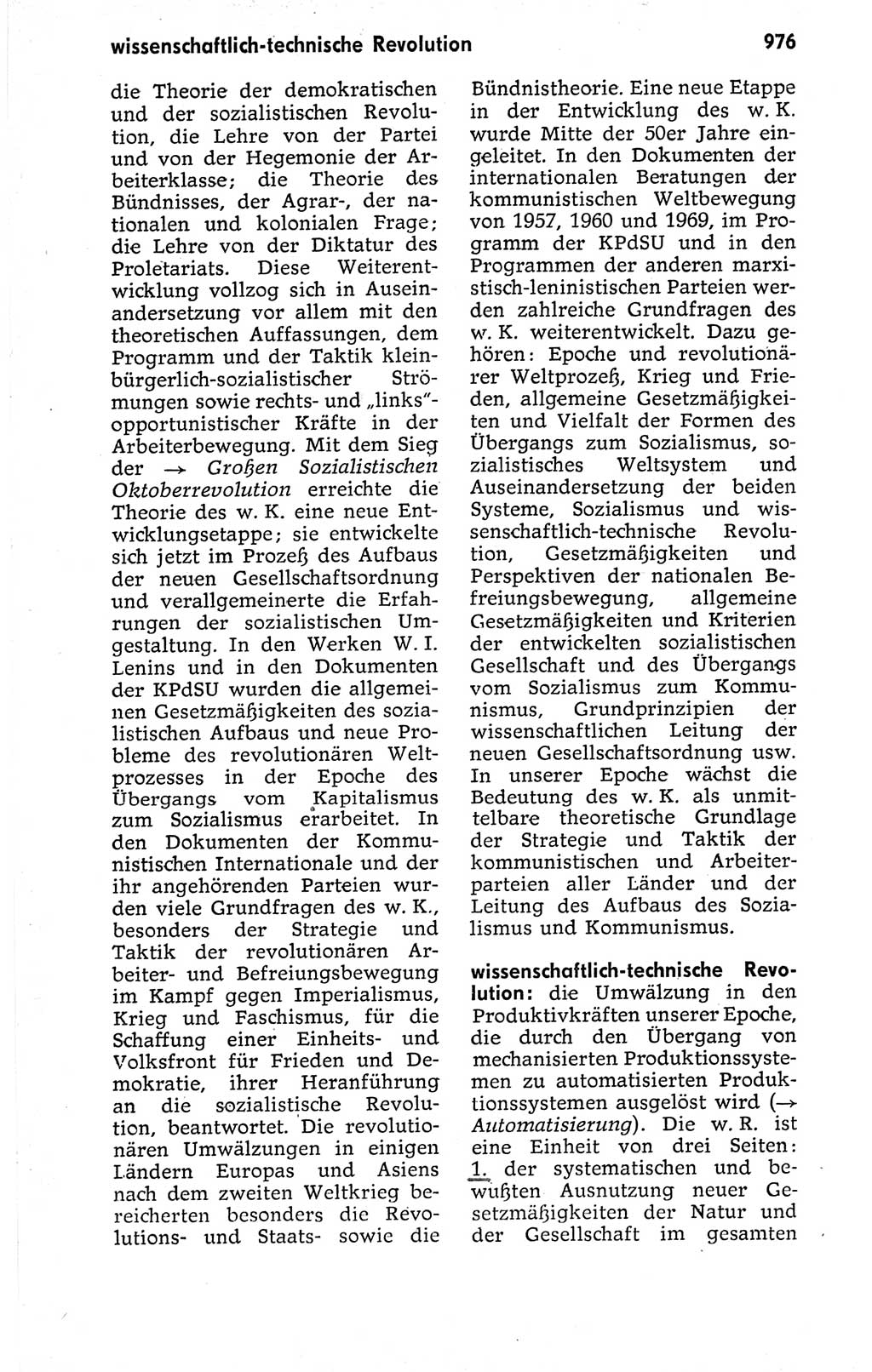 Kleines politisches Wörterbuch [Deutsche Demokratische Republik (DDR)] 1973, Seite 976 (Kl. pol. Wb. DDR 1973, S. 976)