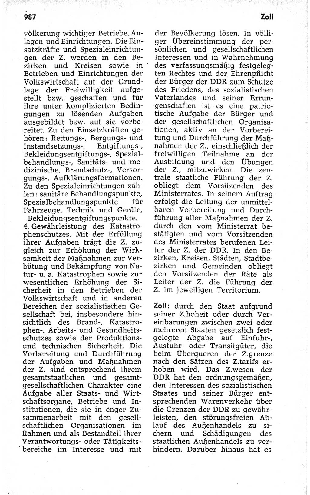 Kleines politisches Wörterbuch [Deutsche Demokratische Republik (DDR)] 1973, Seite 987 (Kl. pol. Wb. DDR 1973, S. 987)