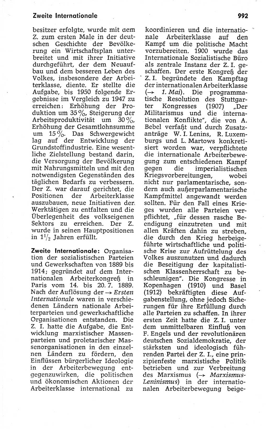 Kleines politisches Wörterbuch [Deutsche Demokratische Republik (DDR)] 1973, Seite 992 (Kl. pol. Wb. DDR 1973, S. 992)