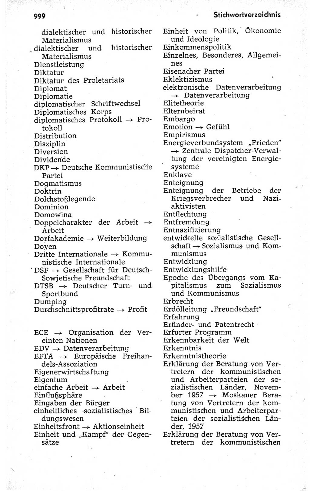 Kleines politisches Wörterbuch [Deutsche Demokratische Republik (DDR)] 1973, Seite 999 (Kl. pol. Wb. DDR 1973, S. 999)