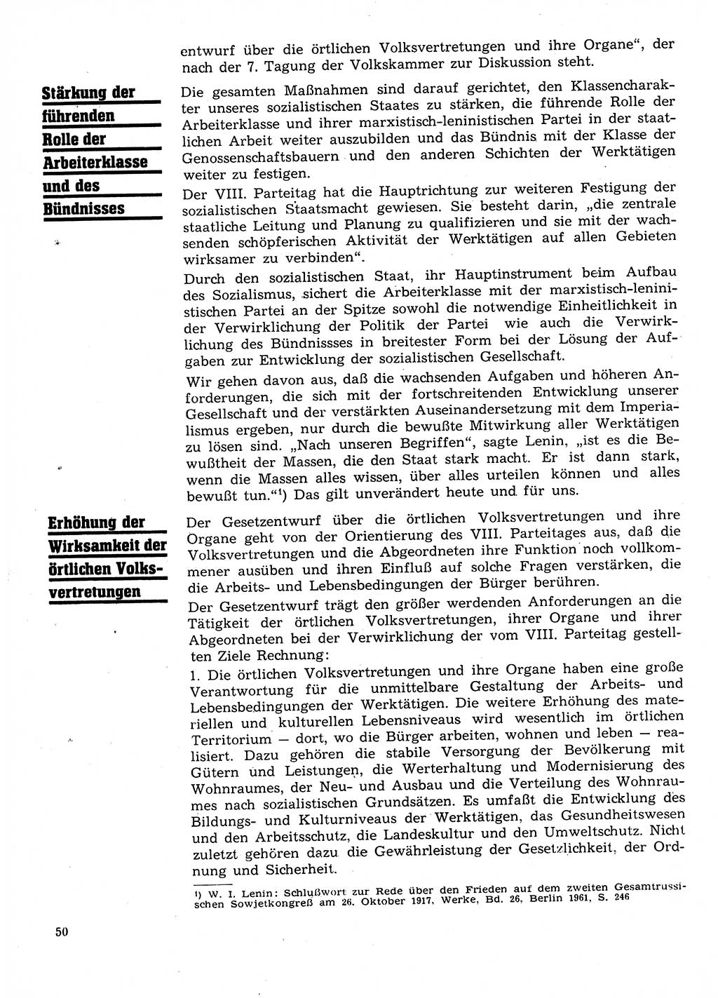 Neuer Weg (NW), Organ des Zentralkomitees (ZK) der SED (Sozialistische Einheitspartei Deutschlands) für Fragen des Parteilebens, 28. Jahrgang [Deutsche Demokratische Republik (DDR)] 1973, Seite 50 (NW ZK SED DDR 1973, S. 50)