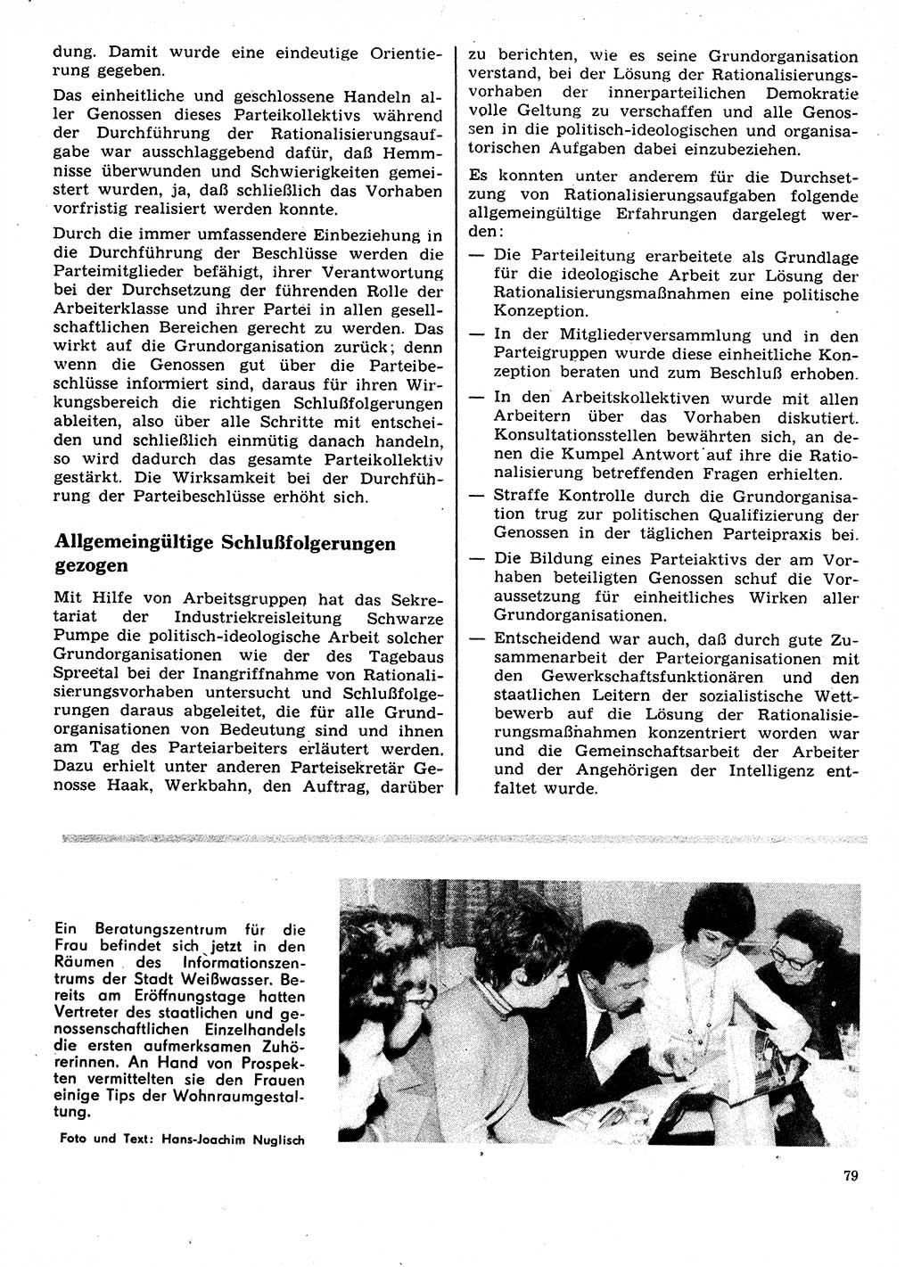 Neuer Weg (NW), Organ des Zentralkomitees (ZK) der SED (Sozialistische Einheitspartei Deutschlands) für Fragen des Parteilebens, 28. Jahrgang [Deutsche Demokratische Republik (DDR)] 1973, Seite 79 (NW ZK SED DDR 1973, S. 79)