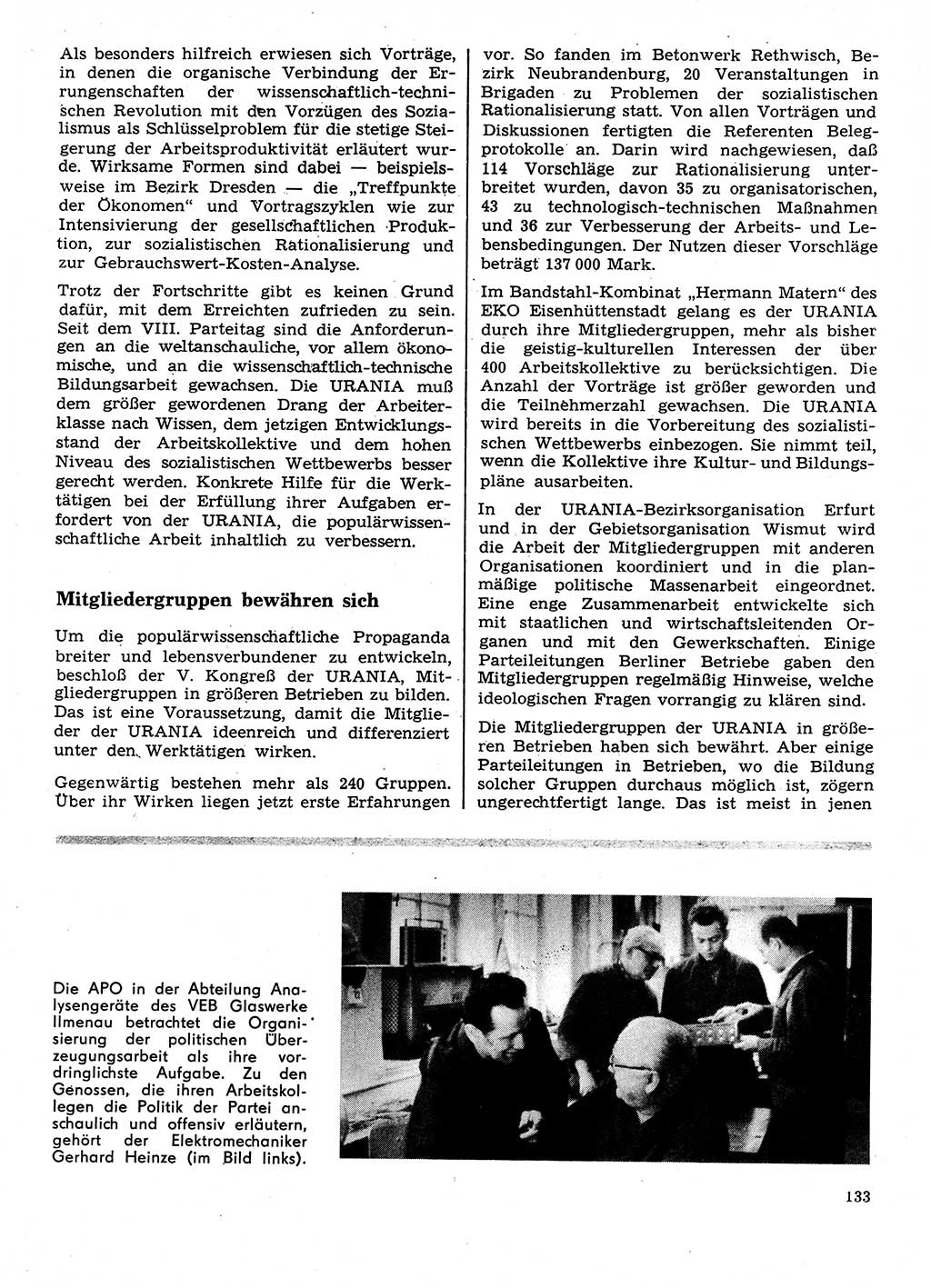Neuer Weg (NW), Organ des Zentralkomitees (ZK) der SED (Sozialistische Einheitspartei Deutschlands) für Fragen des Parteilebens, 28. Jahrgang [Deutsche Demokratische Republik (DDR)] 1973, Seite 133 (NW ZK SED DDR 1973, S. 133)