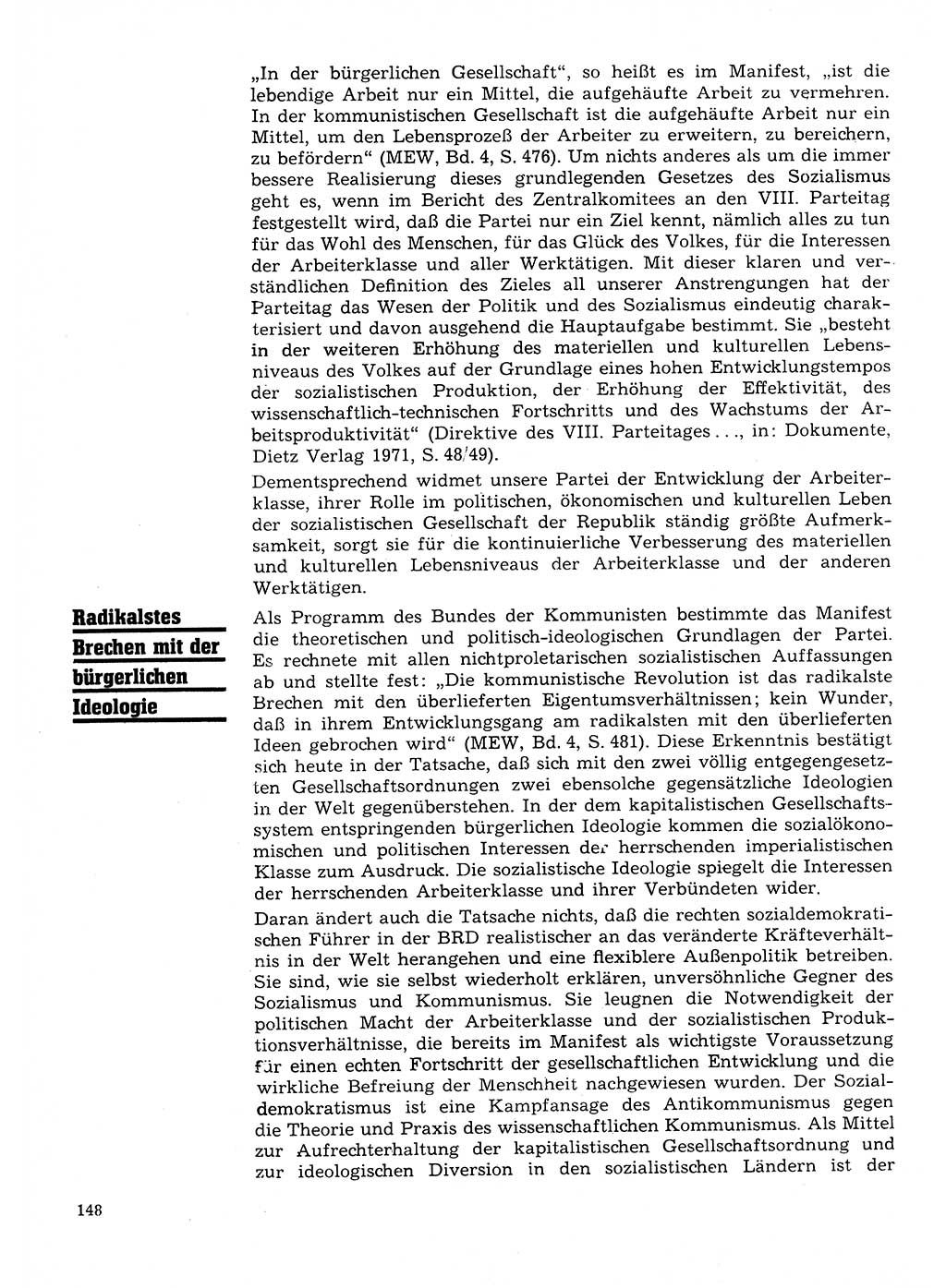 Neuer Weg (NW), Organ des Zentralkomitees (ZK) der SED (Sozialistische Einheitspartei Deutschlands) für Fragen des Parteilebens, 28. Jahrgang [Deutsche Demokratische Republik (DDR)] 1973, Seite 148 (NW ZK SED DDR 1973, S. 148)