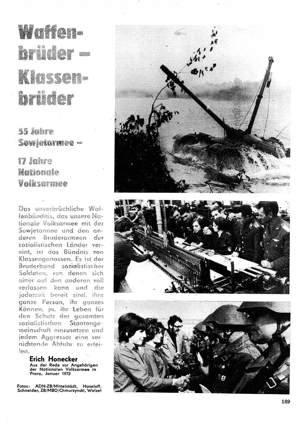 Neuer Weg (NW), Organ des Zentralkomitees (ZK) der SED (Sozialistische Einheitspartei Deutschlands) für Fragen des Parteilebens, 28. Jahrgang [Deutsche Demokratische Republik (DDR)] 1973, Seite 169 (NW ZK SED DDR 1973, S. 169)