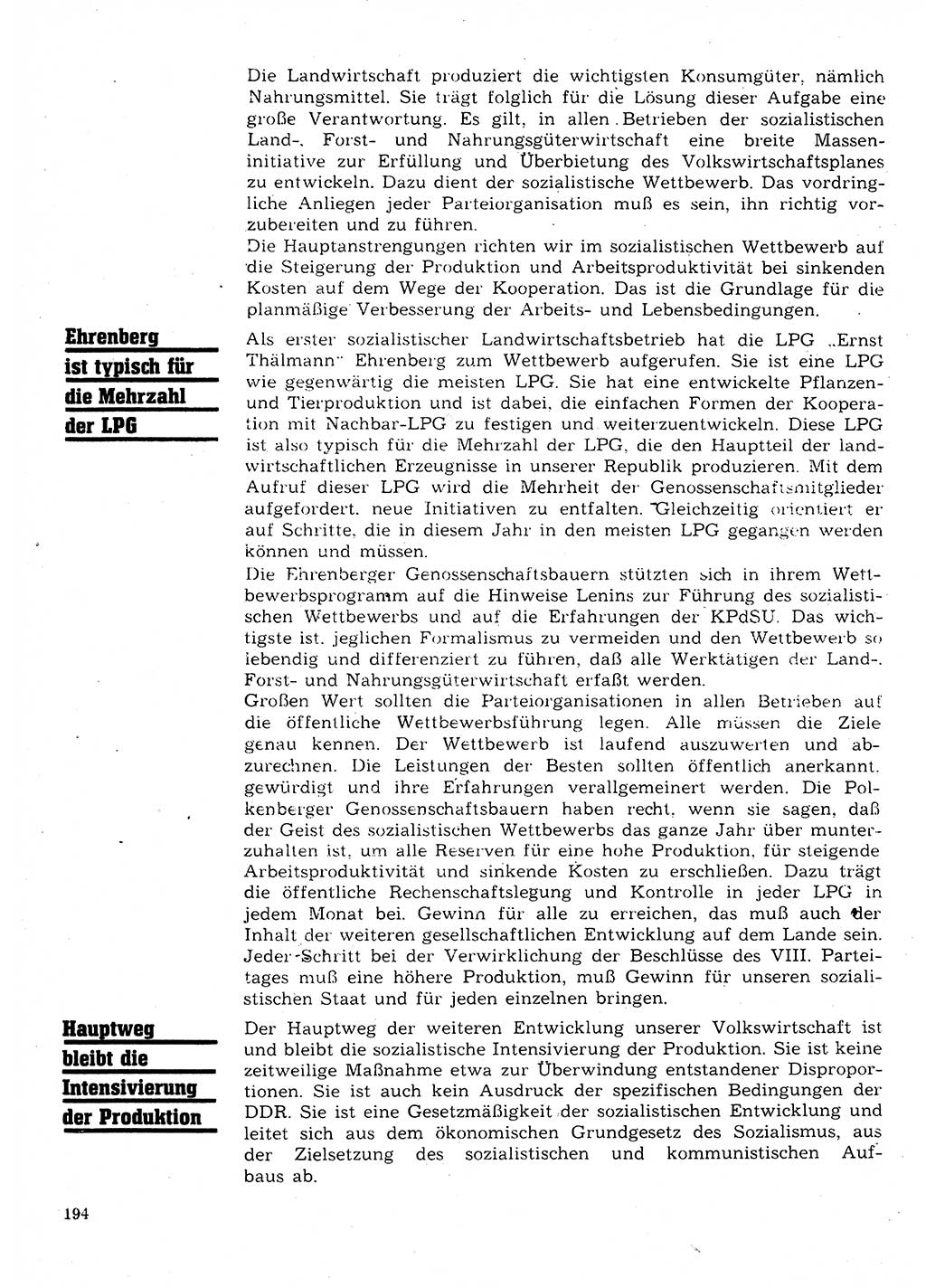 Neuer Weg (NW), Organ des Zentralkomitees (ZK) der SED (Sozialistische Einheitspartei Deutschlands) für Fragen des Parteilebens, 28. Jahrgang [Deutsche Demokratische Republik (DDR)] 1973, Seite 194 (NW ZK SED DDR 1973, S. 194)