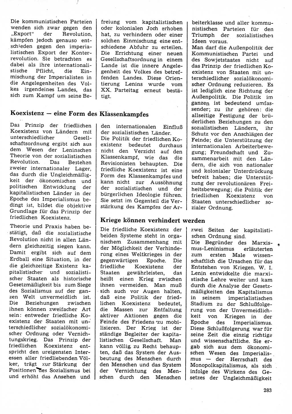 Neuer Weg (NW), Organ des Zentralkomitees (ZK) der SED (Sozialistische Einheitspartei Deutschlands) für Fragen des Parteilebens, 28. Jahrgang [Deutsche Demokratische Republik (DDR)] 1973, Seite 283 (NW ZK SED DDR 1973, S. 283)