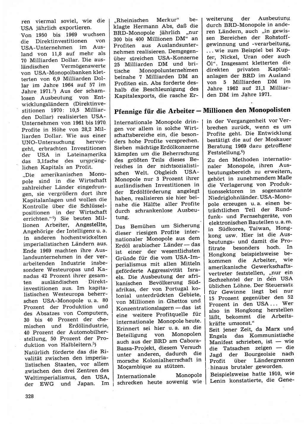 Neuer Weg (NW), Organ des Zentralkomitees (ZK) der SED (Sozialistische Einheitspartei Deutschlands) für Fragen des Parteilebens, 28. Jahrgang [Deutsche Demokratische Republik (DDR)] 1973, Seite 328 (NW ZK SED DDR 1973, S. 328)