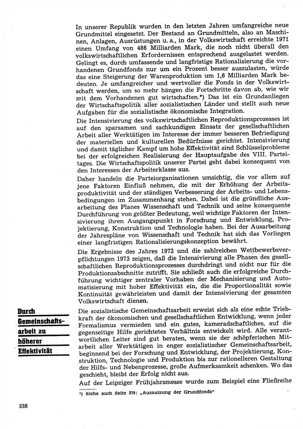 Neuer Weg (NW), Organ des Zentralkomitees (ZK) der SED (Sozialistische Einheitspartei Deutschlands) für Fragen des Parteilebens, 28. Jahrgang [Deutsche Demokratische Republik (DDR)] 1973, Seite 338 (NW ZK SED DDR 1973, S. 338)