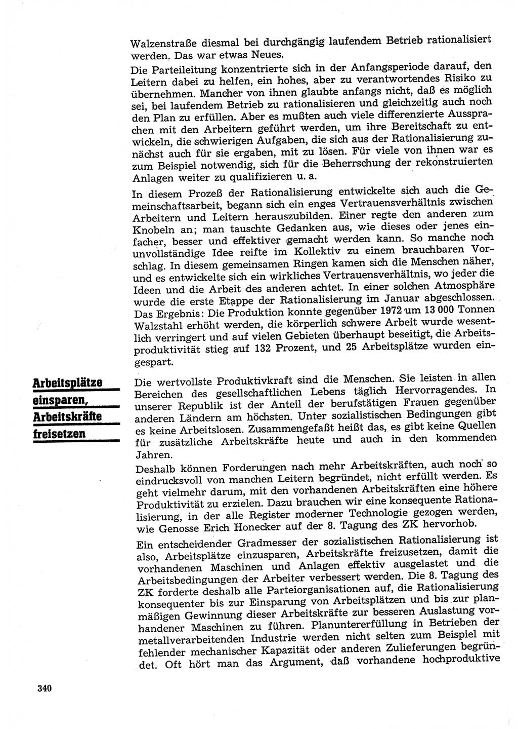Neuer Weg (NW), Organ des Zentralkomitees (ZK) der SED (Sozialistische Einheitspartei Deutschlands) für Fragen des Parteilebens, 28. Jahrgang [Deutsche Demokratische Republik (DDR)] 1973, Seite 340 (NW ZK SED DDR 1973, S. 340)