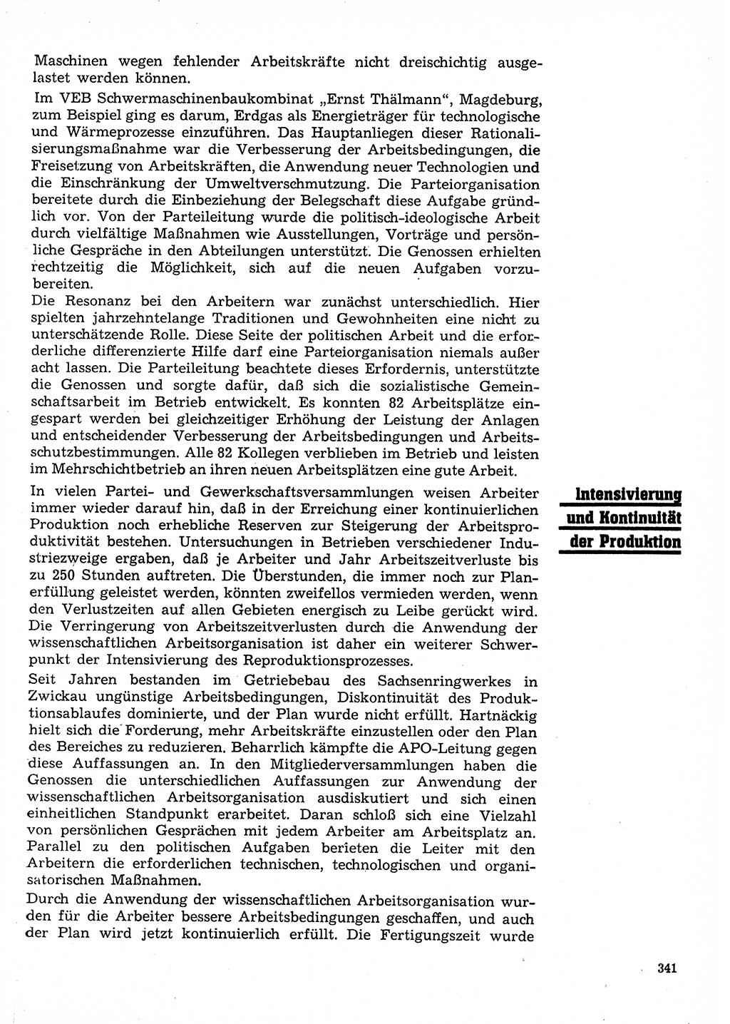 Neuer Weg (NW), Organ des Zentralkomitees (ZK) der SED (Sozialistische Einheitspartei Deutschlands) für Fragen des Parteilebens, 28. Jahrgang [Deutsche Demokratische Republik (DDR)] 1973, Seite 341 (NW ZK SED DDR 1973, S. 341)