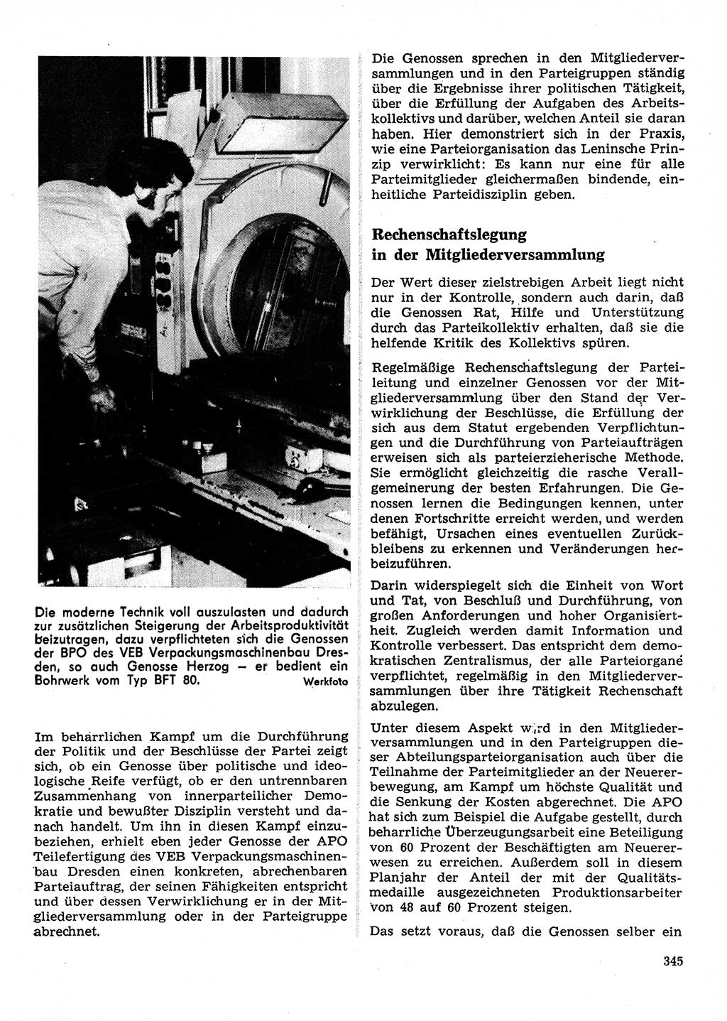 Neuer Weg (NW), Organ des Zentralkomitees (ZK) der SED (Sozialistische Einheitspartei Deutschlands) für Fragen des Parteilebens, 28. Jahrgang [Deutsche Demokratische Republik (DDR)] 1973, Seite 345 (NW ZK SED DDR 1973, S. 345)