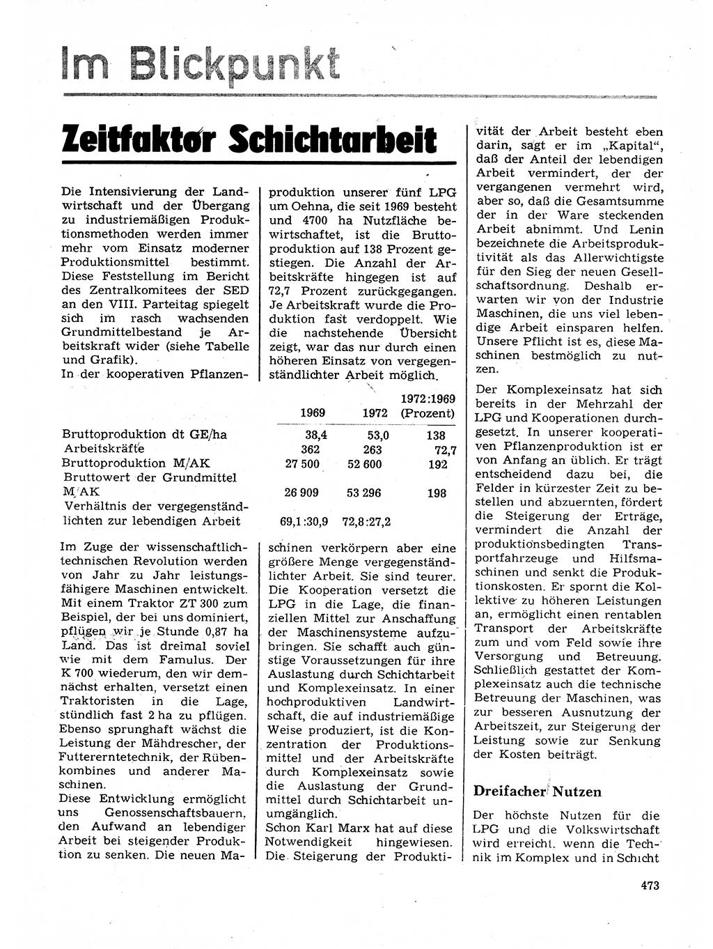 Neuer Weg (NW), Organ des Zentralkomitees (ZK) der SED (Sozialistische Einheitspartei Deutschlands) für Fragen des Parteilebens, 28. Jahrgang [Deutsche Demokratische Republik (DDR)] 1973, Seite 473 (NW ZK SED DDR 1973, S. 473)