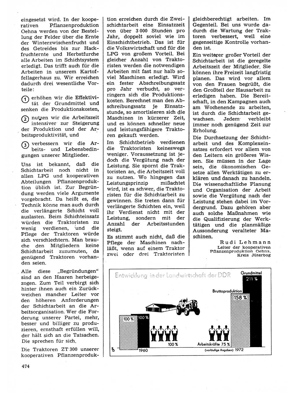 Neuer Weg (NW), Organ des Zentralkomitees (ZK) der SED (Sozialistische Einheitspartei Deutschlands) für Fragen des Parteilebens, 28. Jahrgang [Deutsche Demokratische Republik (DDR)] 1973, Seite 474 (NW ZK SED DDR 1973, S. 474)