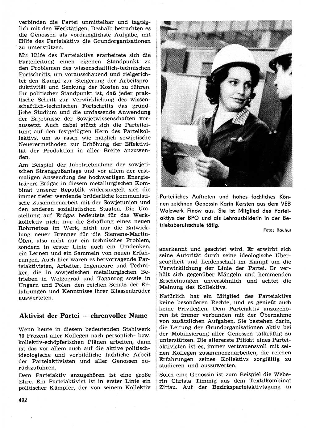 Neuer Weg (NW), Organ des Zentralkomitees (ZK) der SED (Sozialistische Einheitspartei Deutschlands) für Fragen des Parteilebens, 28. Jahrgang [Deutsche Demokratische Republik (DDR)] 1973, Seite 492 (NW ZK SED DDR 1973, S. 492)
