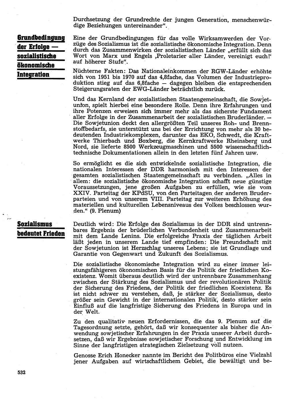 Neuer Weg (NW), Organ des Zentralkomitees (ZK) der SED (Sozialistische Einheitspartei Deutschlands) für Fragen des Parteilebens, 28. Jahrgang [Deutsche Demokratische Republik (DDR)] 1973, Seite 532 (NW ZK SED DDR 1973, S. 532)