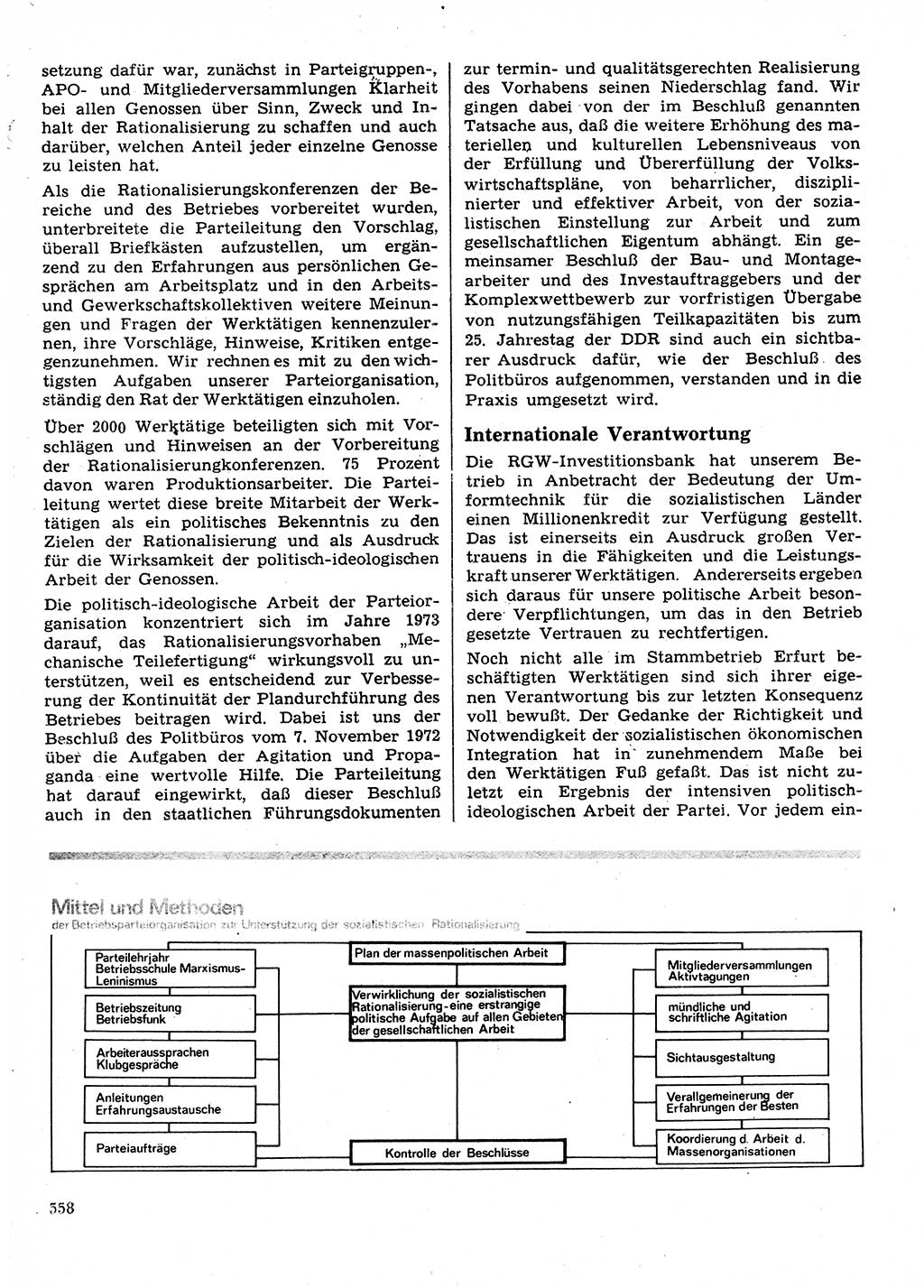 Neuer Weg (NW), Organ des Zentralkomitees (ZK) der SED (Sozialistische Einheitspartei Deutschlands) für Fragen des Parteilebens, 28. Jahrgang [Deutsche Demokratische Republik (DDR)] 1973, Seite 558 (NW ZK SED DDR 1973, S. 558)