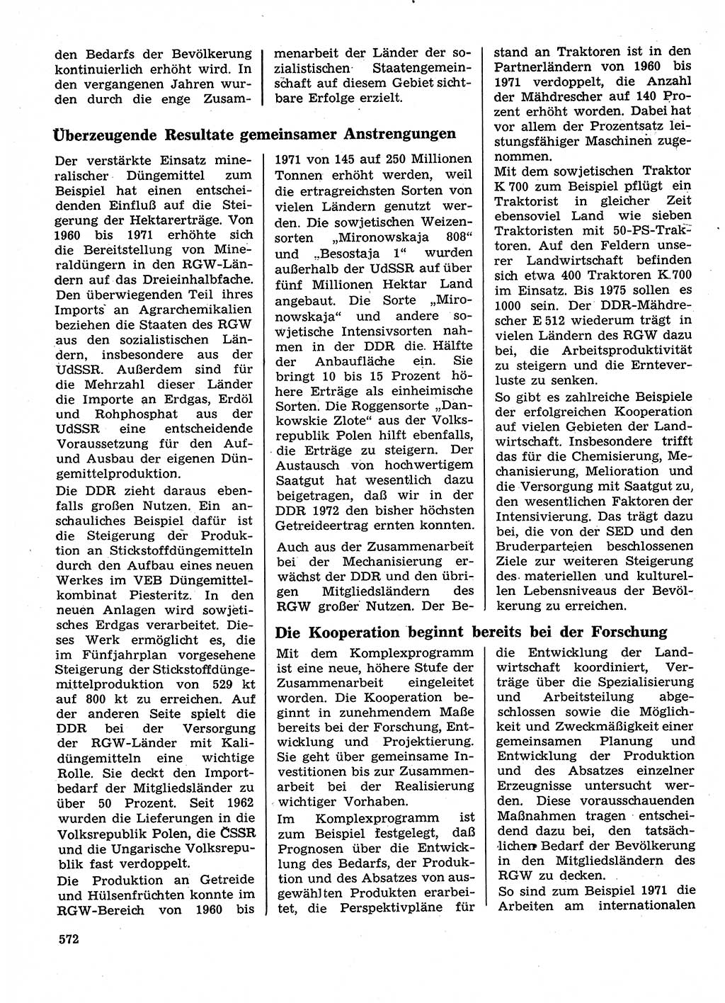 Neuer Weg (NW), Organ des Zentralkomitees (ZK) der SED (Sozialistische Einheitspartei Deutschlands) für Fragen des Parteilebens, 28. Jahrgang [Deutsche Demokratische Republik (DDR)] 1973, Seite 572 (NW ZK SED DDR 1973, S. 572)