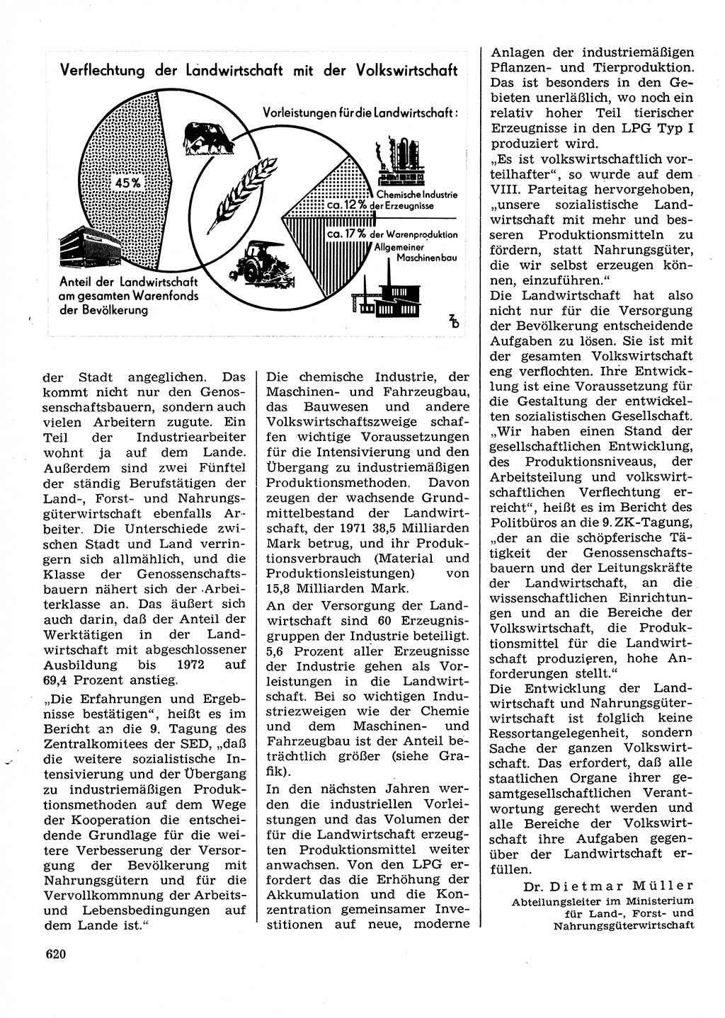 Neuer Weg (NW), Organ des Zentralkomitees (ZK) der SED (Sozialistische Einheitspartei Deutschlands) für Fragen des Parteilebens, 28. Jahrgang [Deutsche Demokratische Republik (DDR)] 1973, Seite 620 (NW ZK SED DDR 1973, S. 620)