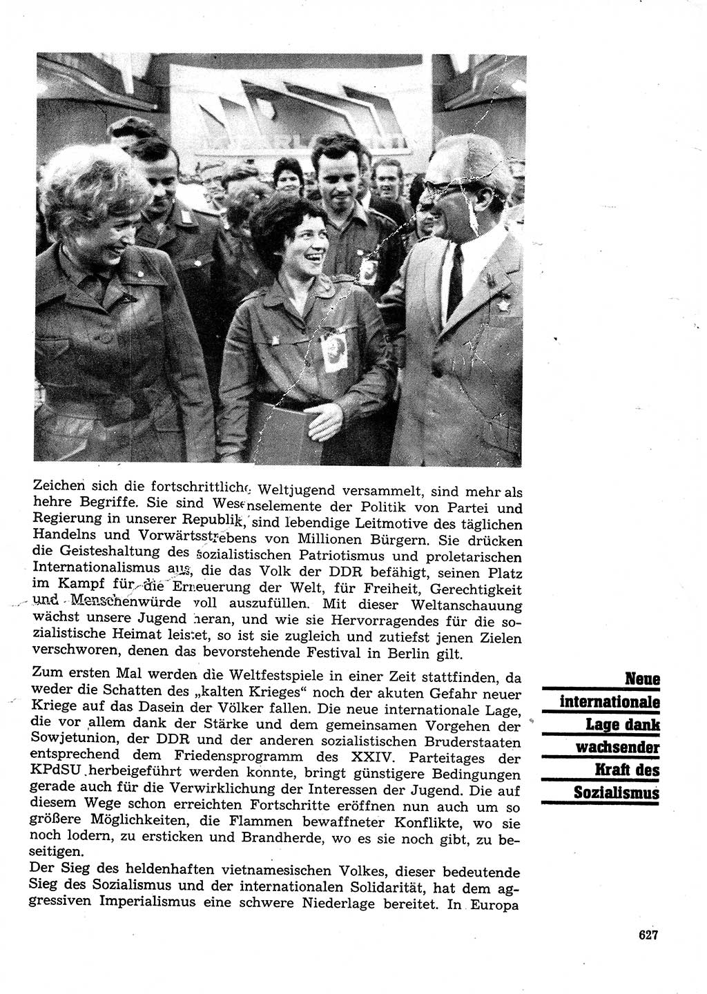Neuer Weg (NW), Organ des Zentralkomitees (ZK) der SED (Sozialistische Einheitspartei Deutschlands) für Fragen des Parteilebens, 28. Jahrgang [Deutsche Demokratische Republik (DDR)] 1973, Seite 627 (NW ZK SED DDR 1973, S. 627)