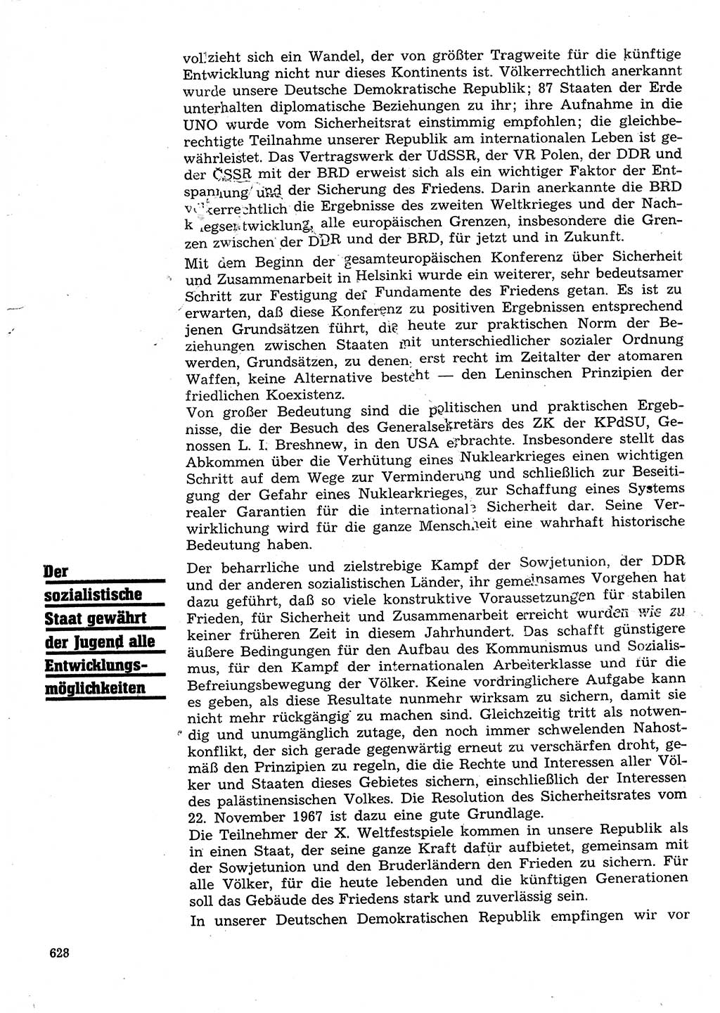 Neuer Weg (NW), Organ des Zentralkomitees (ZK) der SED (Sozialistische Einheitspartei Deutschlands) für Fragen des Parteilebens, 28. Jahrgang [Deutsche Demokratische Republik (DDR)] 1973, Seite 628 (NW ZK SED DDR 1973, S. 628)