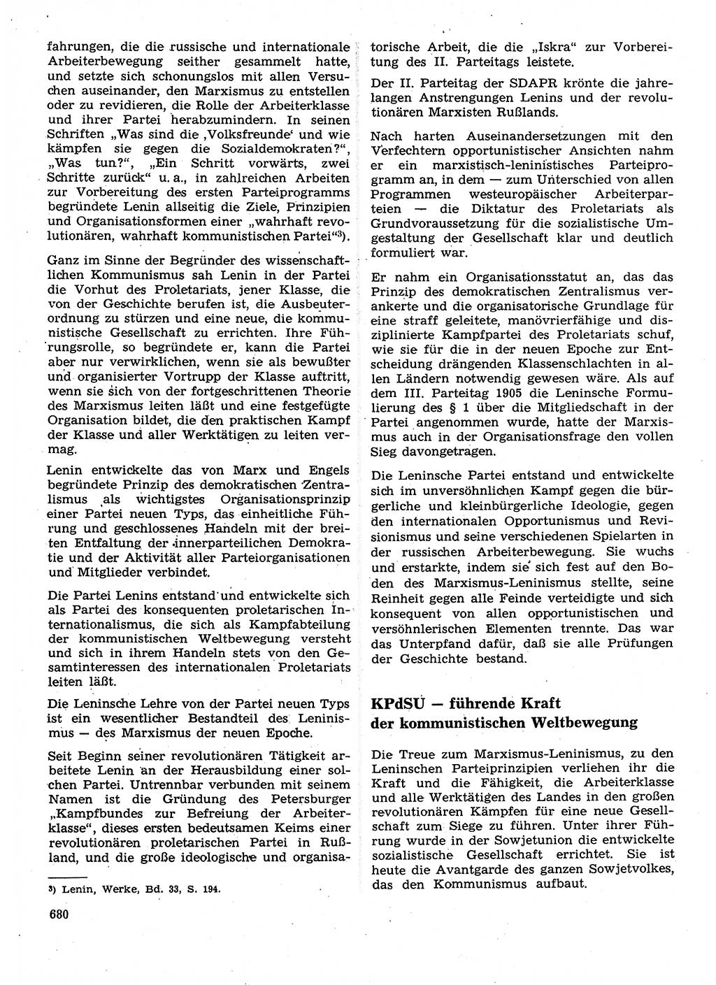 Neuer Weg (NW), Organ des Zentralkomitees (ZK) der SED (Sozialistische Einheitspartei Deutschlands) für Fragen des Parteilebens, 28. Jahrgang [Deutsche Demokratische Republik (DDR)] 1973, Seite 680 (NW ZK SED DDR 1973, S. 680)