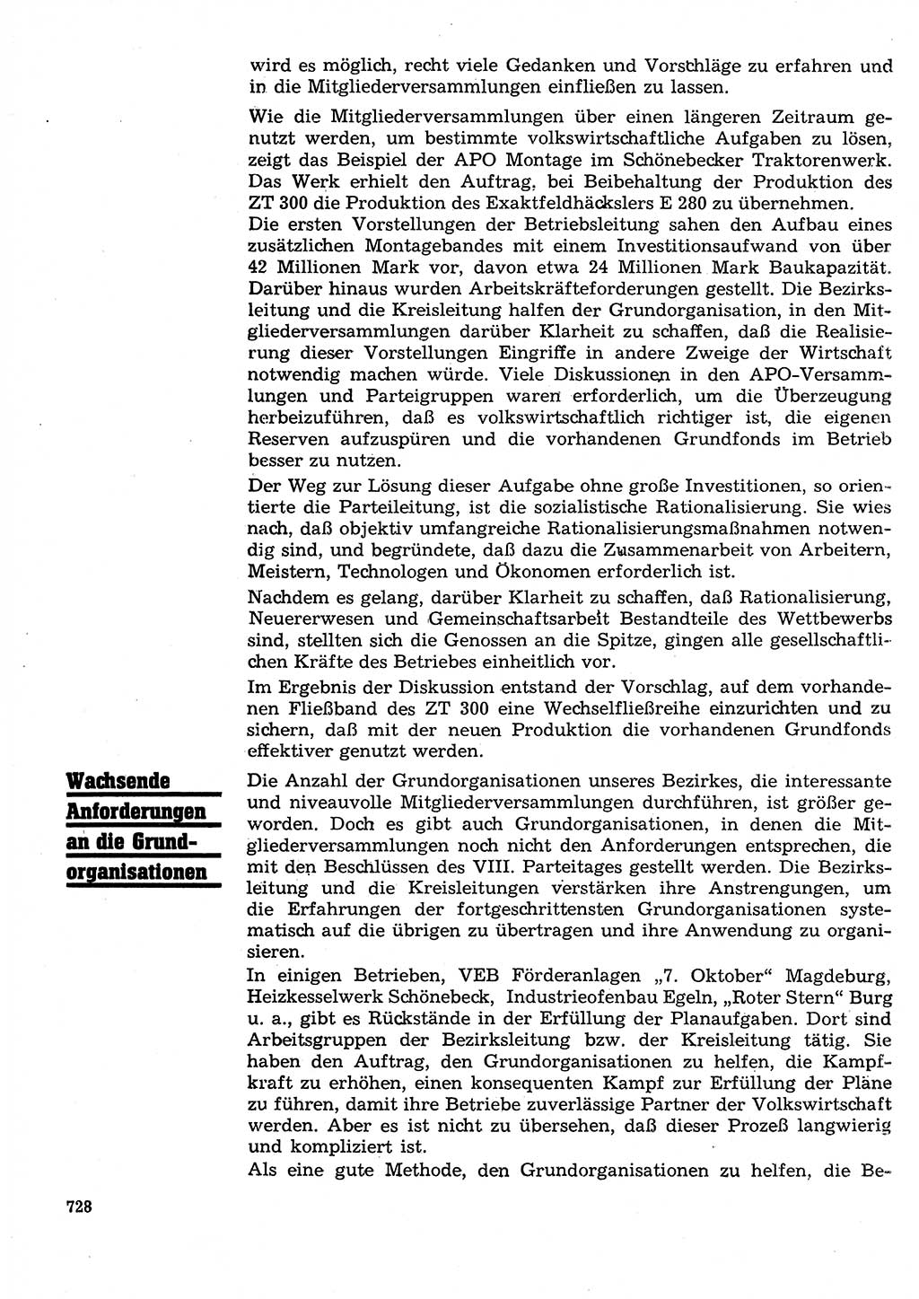 Neuer Weg (NW), Organ des Zentralkomitees (ZK) der SED (Sozialistische Einheitspartei Deutschlands) für Fragen des Parteilebens, 28. Jahrgang [Deutsche Demokratische Republik (DDR)] 1973, Seite 728 (NW ZK SED DDR 1973, S. 728)