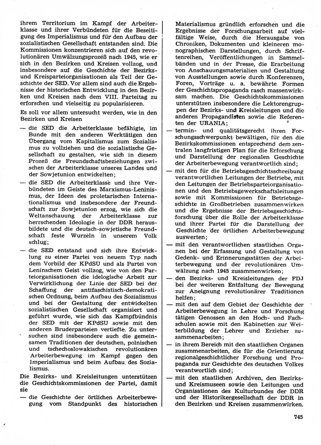 Neuer Weg (NW), Organ des Zentralkomitees (ZK) der SED (Sozialistische Einheitspartei Deutschlands) für Fragen des Parteilebens, 28. Jahrgang [Deutsche Demokratische Republik (DDR)] 1973, Seite 745 (NW ZK SED DDR 1973, S. 745)