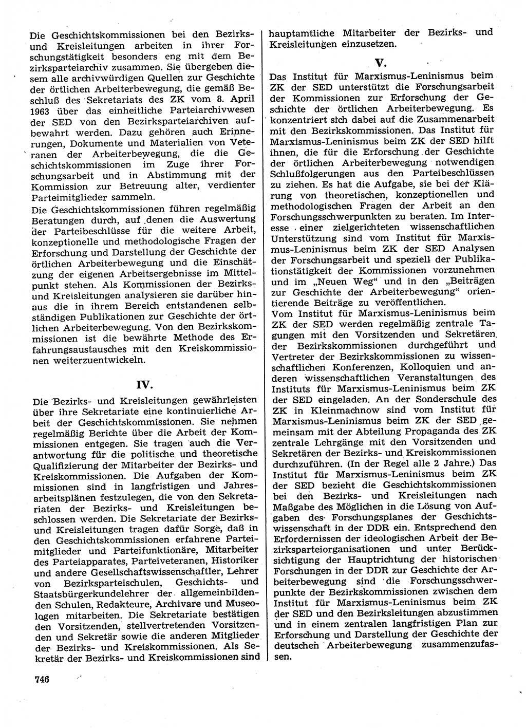 Neuer Weg (NW), Organ des Zentralkomitees (ZK) der SED (Sozialistische Einheitspartei Deutschlands) für Fragen des Parteilebens, 28. Jahrgang [Deutsche Demokratische Republik (DDR)] 1973, Seite 746 (NW ZK SED DDR 1973, S. 746)