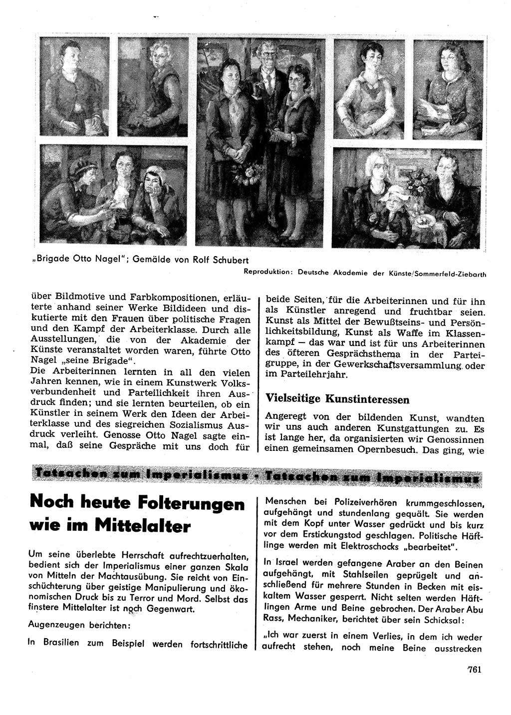 Neuer Weg (NW), Organ des Zentralkomitees (ZK) der SED (Sozialistische Einheitspartei Deutschlands) für Fragen des Parteilebens, 28. Jahrgang [Deutsche Demokratische Republik (DDR)] 1973, Seite 761 (NW ZK SED DDR 1973, S. 761)