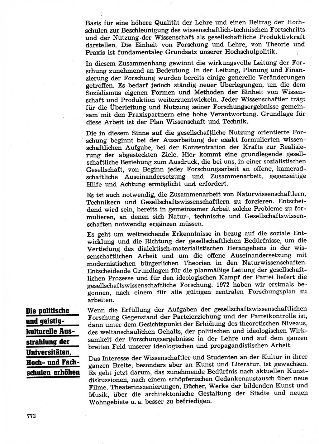 Neuer Weg (NW), Organ des Zentralkomitees (ZK) der SED (Sozialistische Einheitspartei Deutschlands) für Fragen des Parteilebens, 28. Jahrgang [Deutsche Demokratische Republik (DDR)] 1973, Seite 772 (NW ZK SED DDR 1973, S. 772)