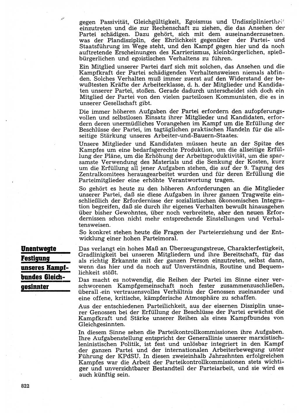 Neuer Weg (NW), Organ des Zentralkomitees (ZK) der SED (Sozialistische Einheitspartei Deutschlands) für Fragen des Parteilebens, 28. Jahrgang [Deutsche Demokratische Republik (DDR)] 1973, Seite 822 (NW ZK SED DDR 1973, S. 822)