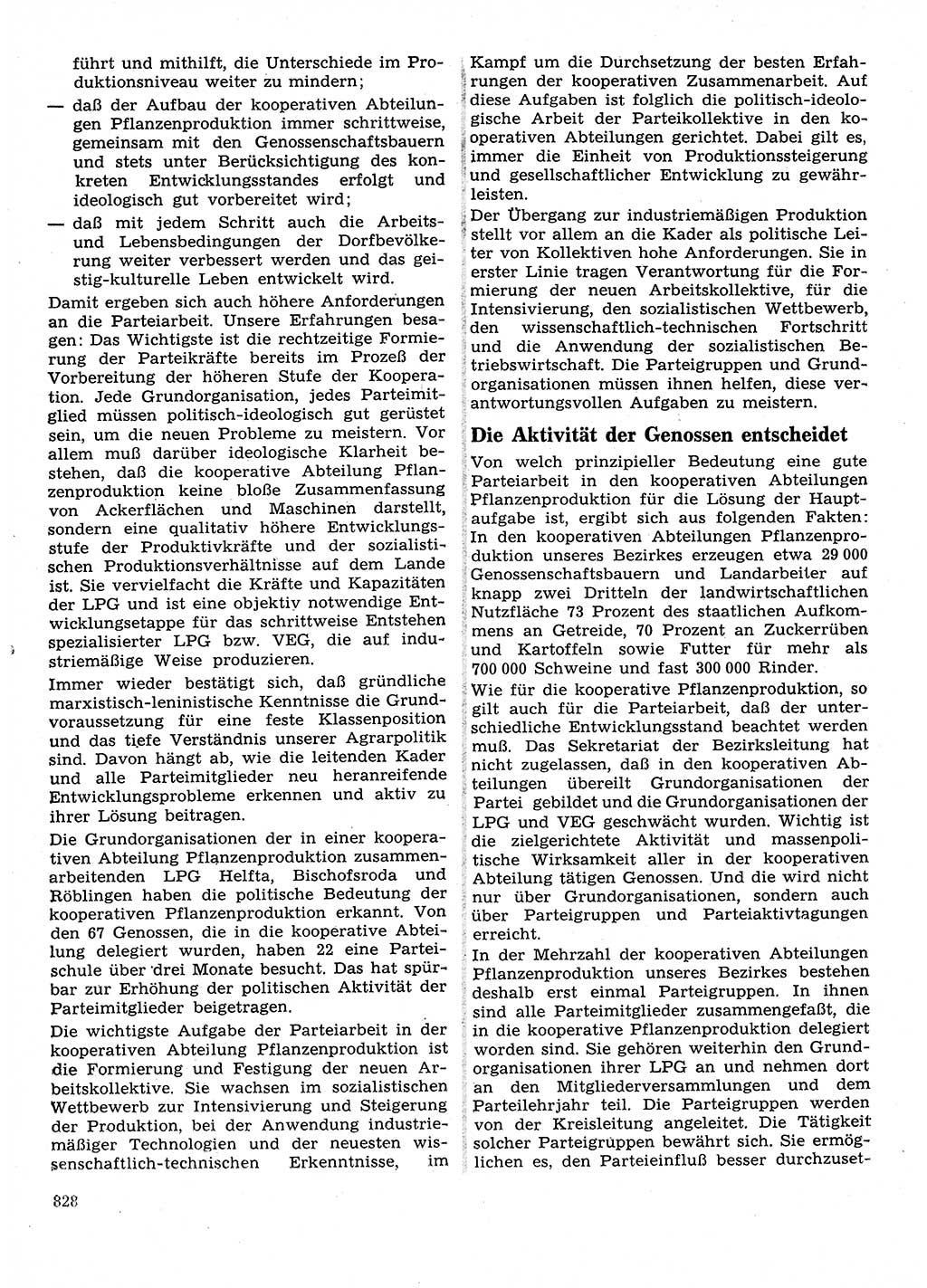 Neuer Weg (NW), Organ des Zentralkomitees (ZK) der SED (Sozialistische Einheitspartei Deutschlands) für Fragen des Parteilebens, 28. Jahrgang [Deutsche Demokratische Republik (DDR)] 1973, Seite 828 (NW ZK SED DDR 1973, S. 828)