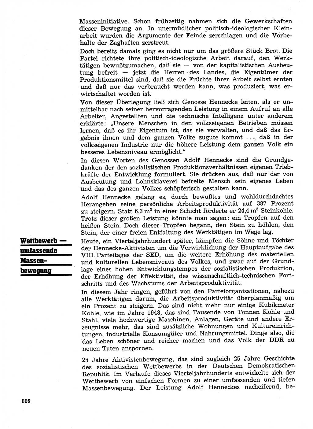 Neuer Weg (NW), Organ des Zentralkomitees (ZK) der SED (Sozialistische Einheitspartei Deutschlands) für Fragen des Parteilebens, 28. Jahrgang [Deutsche Demokratische Republik (DDR)] 1973, Seite 866 (NW ZK SED DDR 1973, S. 866)