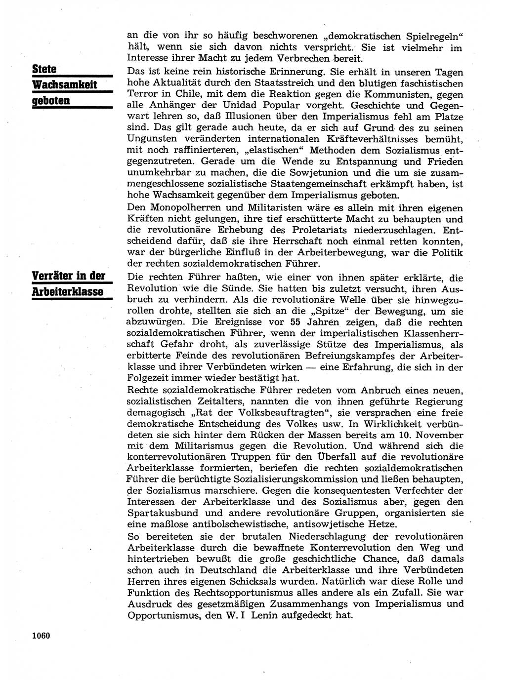 Neuer Weg (NW), Organ des Zentralkomitees (ZK) der SED (Sozialistische Einheitspartei Deutschlands) für Fragen des Parteilebens, 28. Jahrgang [Deutsche Demokratische Republik (DDR)] 1973, Seite 1060 (NW ZK SED DDR 1973, S. 1060)