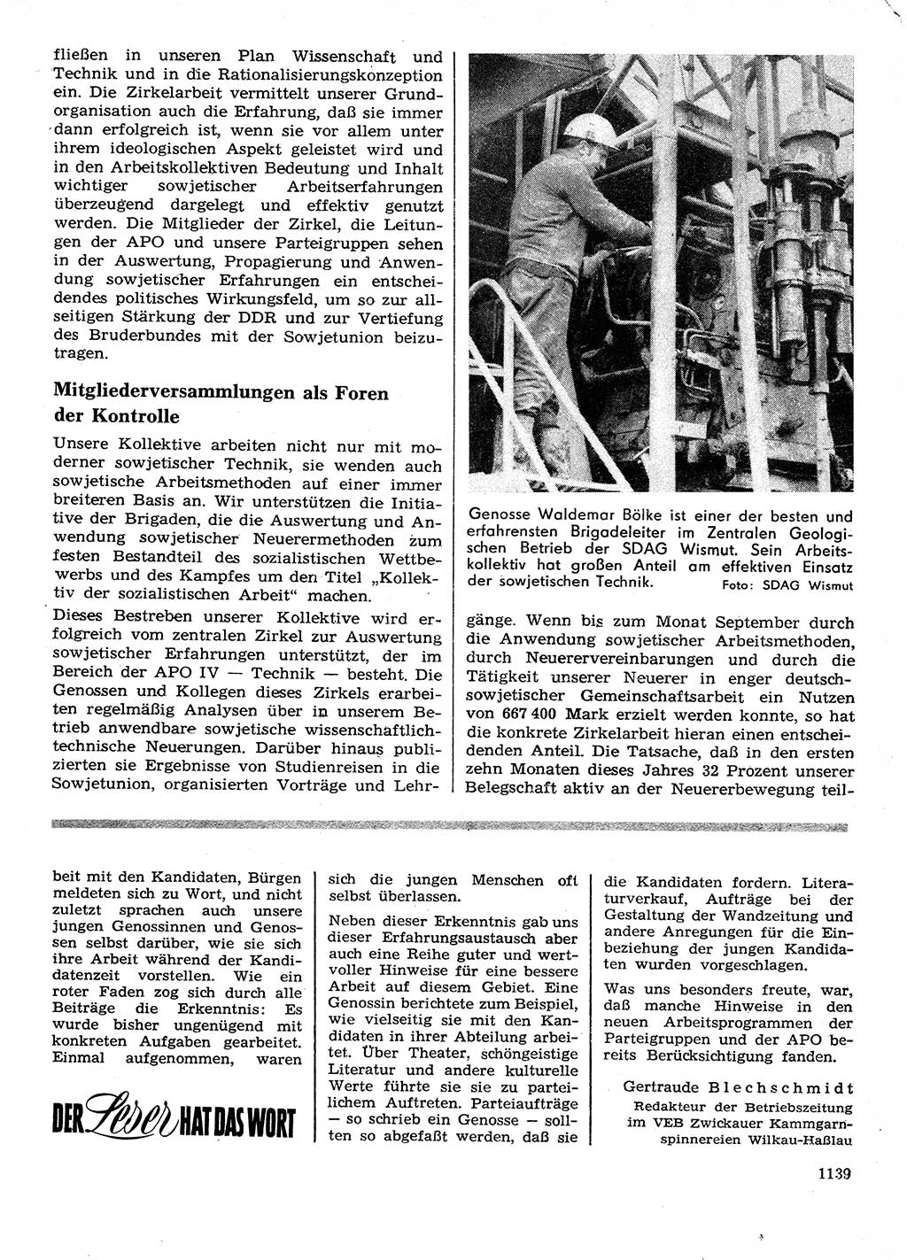 Neuer Weg (NW), Organ des Zentralkomitees (ZK) der SED (Sozialistische Einheitspartei Deutschlands) für Fragen des Parteilebens, 28. Jahrgang [Deutsche Demokratische Republik (DDR)] 1973, Seite 1139 (NW ZK SED DDR 1973, S. 1139)