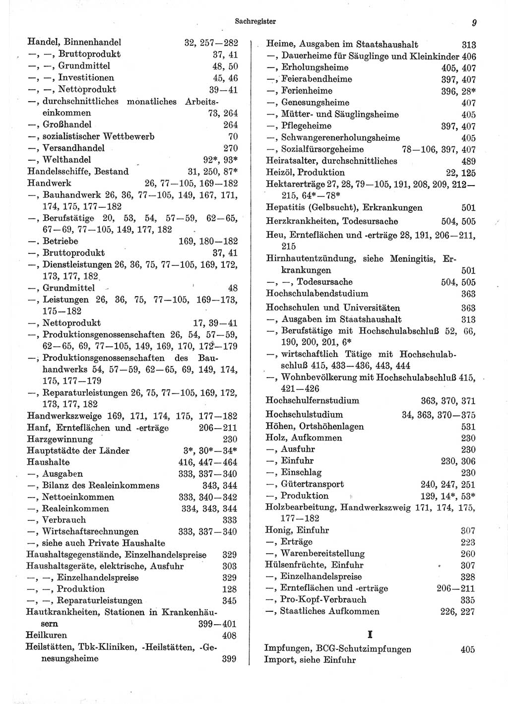 Statistisches Jahrbuch der Deutschen Demokratischen Republik (DDR) 1973, Seite 9 (Stat. Jb. DDR 1973, S. 9)