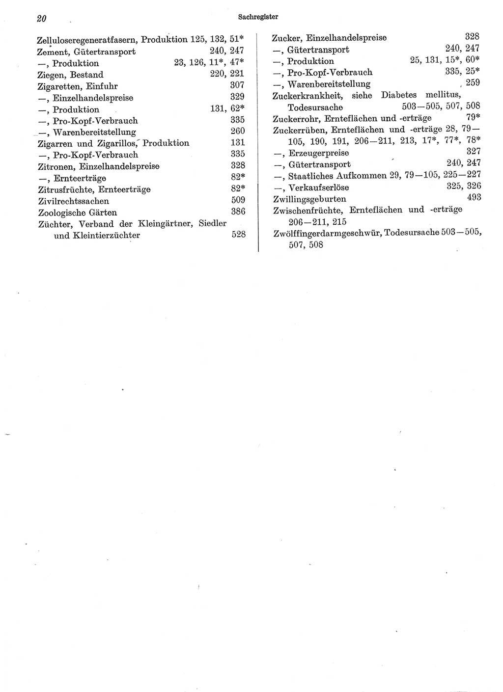 Statistisches Jahrbuch der Deutschen Demokratischen Republik (DDR) 1973, Seite 20 (Stat. Jb. DDR 1973, S. 20)