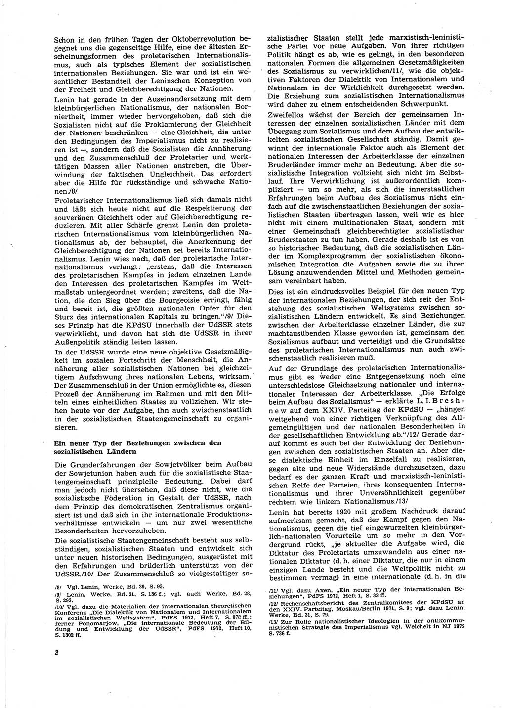 Neue Justiz (NJ), Zeitschrift für Recht und Rechtswissenschaft [Deutsche Demokratische Republik (DDR)], 27. Jahrgang 1973, Seite 2 (NJ DDR 1973, S. 2)