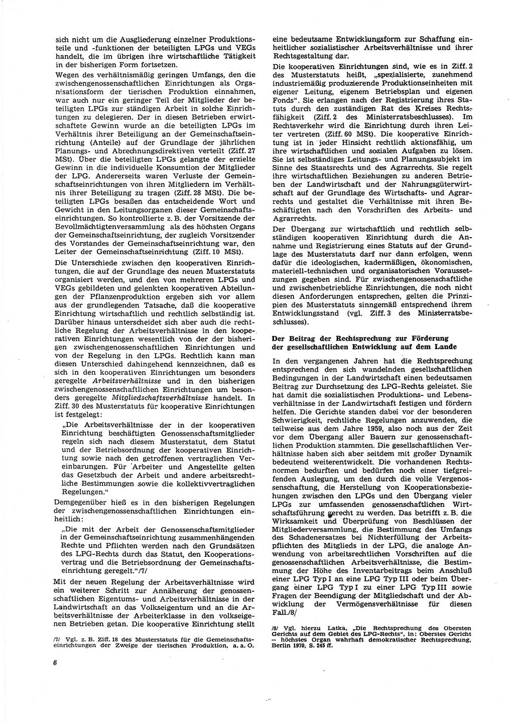 Neue Justiz (NJ), Zeitschrift für Recht und Rechtswissenschaft [Deutsche Demokratische Republik (DDR)], 27. Jahrgang 1973, Seite 6 (NJ DDR 1973, S. 6)