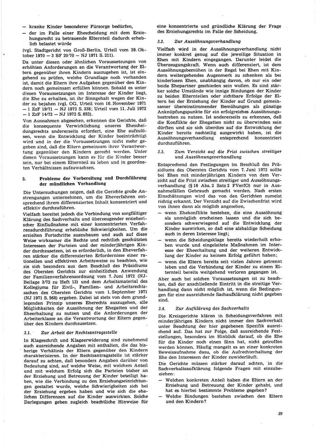 Neue Justiz (NJ), Zeitschrift für Recht und Rechtswissenschaft [Deutsche Demokratische Republik (DDR)], 27. Jahrgang 1973, Seite 39 (NJ DDR 1973, S. 39)