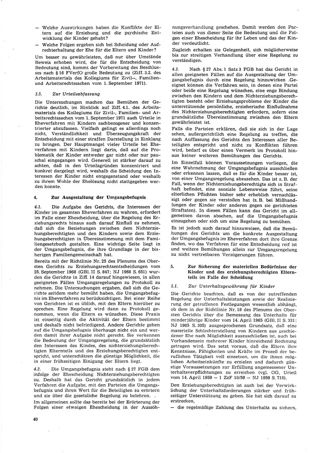 Neue Justiz (NJ), Zeitschrift für Recht und Rechtswissenschaft [Deutsche Demokratische Republik (DDR)], 27. Jahrgang 1973, Seite 40 (NJ DDR 1973, S. 40)