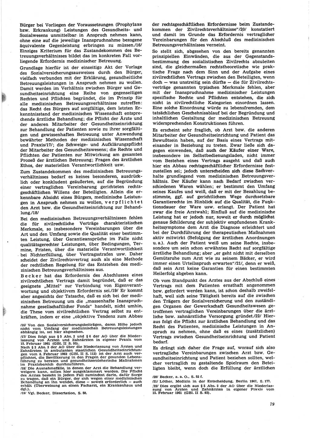 Neue Justiz (NJ), Zeitschrift für Recht und Rechtswissenschaft [Deutsche Demokratische Republik (DDR)], 27. Jahrgang 1973, Seite 79 (NJ DDR 1973, S. 79)