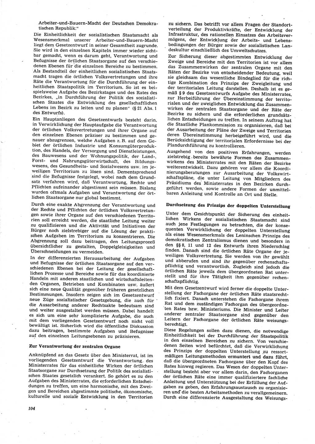 Neue Justiz (NJ), Zeitschrift für Recht und Rechtswissenschaft [Deutsche Demokratische Republik (DDR)], 27. Jahrgang 1973, Seite 104 (NJ DDR 1973, S. 104)