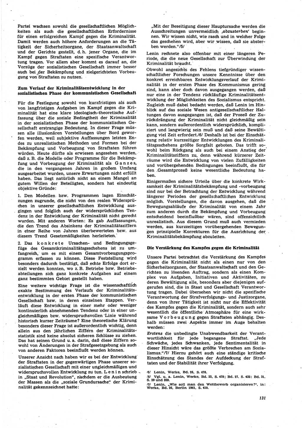 Neue Justiz (NJ), Zeitschrift für Recht und Rechtswissenschaft [Deutsche Demokratische Republik (DDR)], 27. Jahrgang 1973, Seite 131 (NJ DDR 1973, S. 131)