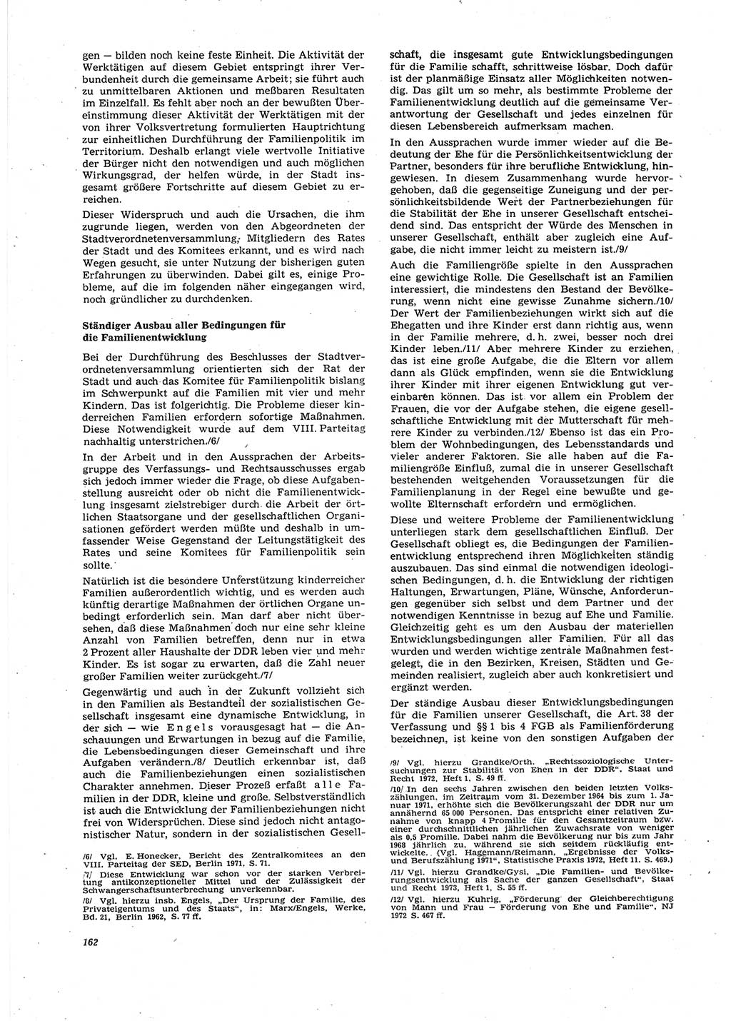 Neue Justiz (NJ), Zeitschrift für Recht und Rechtswissenschaft [Deutsche Demokratische Republik (DDR)], 27. Jahrgang 1973, Seite 162 (NJ DDR 1973, S. 162)