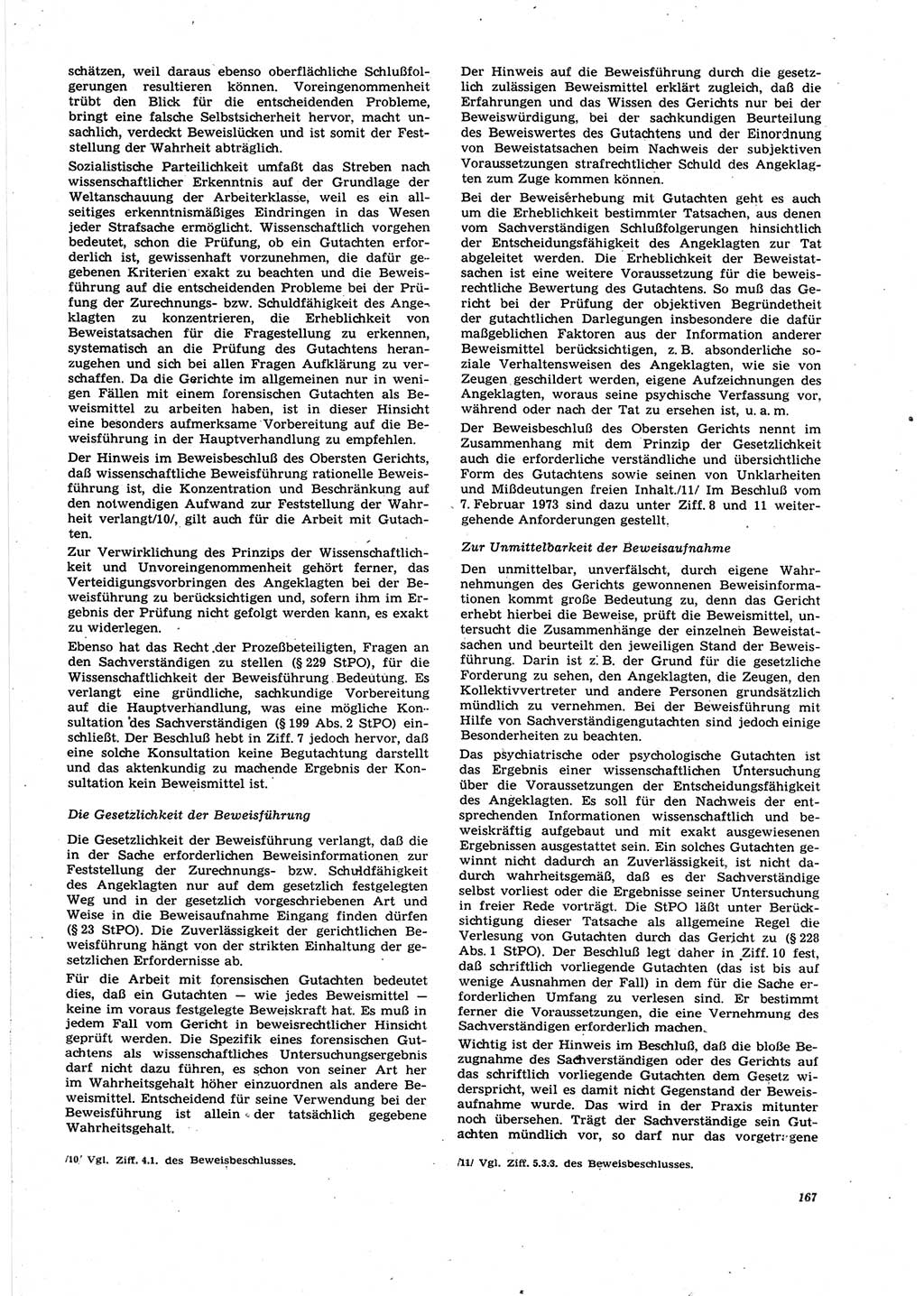 Neue Justiz (NJ), Zeitschrift für Recht und Rechtswissenschaft [Deutsche Demokratische Republik (DDR)], 27. Jahrgang 1973, Seite 167 (NJ DDR 1973, S. 167)